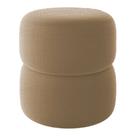 Puff Decorativo Orgânico Living Yaris Linho Bege - Desk Design Puff Decorativo Orgânico Living Yaris Linho Bege - Desk Design