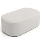 Puff Decorativo Orgânico para Living Quarto 100cm Doha W01 Bouclê Cru - Lyam Decor