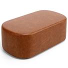 Puff Decorativo Orgânico Para Living Quarto 100cm Doha W01 material sintético Camel - Lyam Decor