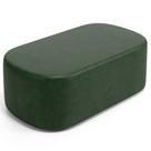 Puff Decorativo Orgânico Para Living Quarto 100cm Doha W01 material sintético Verde Musgo - Lyam Decor