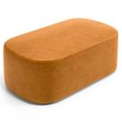 Puff Decorativo Orgânico Para Living Quarto 100cm Doha W01 material sintético Whisky - Lyam Decor
