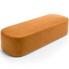 Puff Decorativo Orgânico Para Living Quarto 140cm Doha W01 material sintético Whisky - Lyam Decor