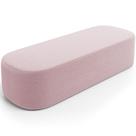 Puff Decorativo Orgânico Para Living Quarto 160cm Doha W01 Bouclê Rose - Lyam Decor Puff Decorativo Orgânico Para Living Quarto 160cm Doha W01 Bouclê Rose - Lyam Decor
