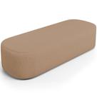 Puff Decorativo Orgânico Para Living Quarto 160cm Doha W01 Linho Bege Escuro - Lyam Decor Puff Decorativo Orgânico Para Living Quarto 160cm Doha W01 Linho Bege Escuro - Lyam Decor