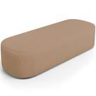 Puff Decorativo Orgânico Para Living Quarto 160cm Doha W01 Linho Bege Escuro - Lyam Decor Puff Decorativo Orgânico Para Living Quarto 160cm Doha W01 Linho Bege Escuro - Lyam Decor