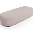 Puff Decorativo Orgânico Para Living Quarto 160cm Doha W01 Linho Bege - Lyam Decor Puff Decorativo Orgânico Para Living Quarto 160cm Doha W01 Linho Bege - Lyam Decor