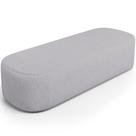 Puff Decorativo Orgânico Para Living Quarto 160cm Doha W01 Linho Cinza - Lyam Decor Puff Decorativo Orgânico Para Living Quarto 160cm Doha W01 Linho Cinza - Lyam Decor