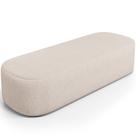 Puff Decorativo Orgânico para Living Quarto 160cm Doha W01 Linho Cru - Lyam Decor Puff Decorativo Orgânico para Living Quarto 160cm Doha W01 Linho Cru - Lyam Decor