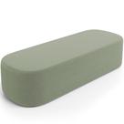 Puff Decorativo Orgânico Para Living Quarto 195cm Doha W01 Bouclê Oliva - Lyam Decor Puff Decorativo Orgânico Para Living Quarto 195cm Doha W01 Bouclê Oliva - Lyam Decor