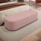 Puff Decorativo Orgânico para Living Quarto 195cm Doha W01 Linho Rosa - Lyam Decor