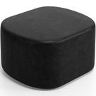 Puff Decorativo Orgânico para Living Quarto 70cm Doha W01 material sintético Preto - Lyam Decor