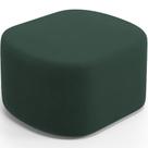 Puff Decorativo Orgânico Para Living Quarto 70cm Doha W01 Suede Verde Musgo - Lyam Decor