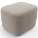 Puff Decorativo Orgânico Para Sala Quarto Saori W01 Bouclê Creme - Lyam Decor