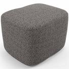 Puff Decorativo Orgânico Para Sala Quarto Saori W01 Linho Mescla Chumbo - Lyam Decor Puff Decorativo Orgânico Para Sala Quarto Saori W01 Linho Mescla Chumbo - Lyam Decor