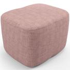 Puff Decorativo Orgânico Para Sala Quarto Saori W01 Linho Rosa - Lyam Decor