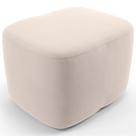 Puff Decorativo Orgânico Para Sala Quarto Saori W01 Suede Bege - Lyam Decor Puff Decorativo Orgânico Para Sala Quarto Saori W01 Suede Bege - Lyam Decor