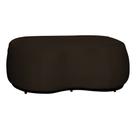Puff Decorativo Orgânico Rodapé Preto 2 Lugares Beatriz Veludo - Estopar