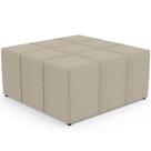 Puff Decorativo Para Sala de Estar Quadrado Milano 90x90cm W01 Linho Bege - Lyam Decor Puff Decorativo Para Sala de Estar Quadrado Milano 90x90cm W01 Linho Bege - Lyam Decor