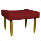Puff Decorativo Para Sala Quarto Penteadeira Closet Assento Extra Confortável Requinte Tecido Suede Pés Palito