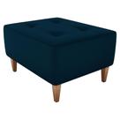 Puff Decorativo Piva 62x52cm E433 Milani Store Azul