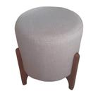 Puff decorativo redondo Dalas bege Stylo Decor