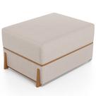 Puff Decorativo Retangular Para Sala de Estar Domus L02 Linho Bege - Lyam Decor Puff Decorativo Retangular Para Sala de Estar Domus L02 Linho Bege - Lyam Decor