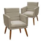 Puff Decorativo Royal Veludo com Fita Bege Marfim Shop das Cabeceiras