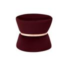 Puff Decorativo Sala de Estar 45cm Dhaka Veludo Vinho G15 - Gran Belo Puff Decorativo Sala de Estar 45cm Dhaka Veludo Vinho G15 - Gran Belo
