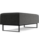Puff Decorativo Sala de Estar Bali W01 Base Ferro 120x50 cm Linho Cinza Escuro - Lyam Decor Puff Decorativo Sala de Estar Bali W01 Base Ferro 120x50 cm Linho Cinza Escuro - Lyam Decor