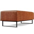 Puff Decorativo Sala de Estar Bali W01 Base Ferro 120x50 cm Sintético Camel - Lyam Decor Puff Decorativo Sala de Estar Bali W01 Base Ferro 120x50 cm Sintético Camel - Lyam Decor