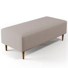 Puff Decorativo Sala de Estar Bali W01 Pés Palito 120x50 cm Linho Bege - Lyam Decor Puff Decorativo Sala de Estar Bali W01 Pés Palito 120x50 cm Linho Bege - Lyam Decor