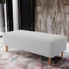 Puff Decorativo Sala de Estar Bali W01 Pés Palito 120x50 cm Linho Cinza - Lyam Decor Puff Decorativo Sala de Estar Bali W01 Pés Palito 120x50 cm Linho Cinza - Lyam Decor