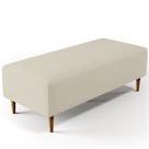 Puff Decorativo Sala de Estar Bali W01 Pés Palito 120x50 cm Suede Bege - Lyam Decor Puff Decorativo Sala de Estar Bali W01 Pés Palito 120x50 cm Suede Bege - Lyam Decor