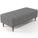 Puff Decorativo Sala de Estar Bali W01 Pés Palito 120x50cm Pied Poule - Lyam Decor Puff Decorativo Sala de Estar Bali W01 Pés Palito 120x50cm Pied Poule - Lyam Decor