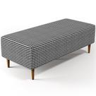 Puff Decorativo Sala de Estar Bali W01 Pés Palito 120x50cm Pied Poule - Lyam Decor Puff Decorativo Sala de Estar Bali W01 Pés Palito 120x50cm Pied Poule - Lyam Decor