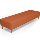 Puff Decorativo Sala de Estar Bali W01 Pés Palito 170x60cm Tecido Terracota - Lyam Decor Puff Decorativo Sala de Estar Bali W01 Pés Palito 170x60cm Tecido Terracota - Lyam Decor