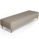 Puff Decorativo Sala de Estar Bali W01 Pés Palito 190x60cm Linho Bege - Lyam Decor Puff Decorativo Sala de Estar Bali W01 Pés Palito 190x60cm Linho Bege - Lyam Decor
