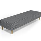 Puff Decorativo Sala de Estar Bali W01 Pés Palito 210x60cm Pied Poule - Lyam Decor