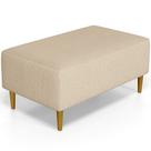 Puff Decorativo Sala de Estar Cléo W01 Pés Palito 90 cm Linho Bege Escuro - Lyam Decor Puff Decorativo Sala de Estar Cléo W01 Pés Palito 90 cm Linho Bege Escuro - Lyam Decor