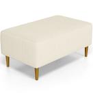 Puff Decorativo Sala de Estar Cléo W01 Pés Palito 90 cm Linho Cru - Lyam Decor Puff Decorativo Sala de Estar Cléo W01 Pés Palito 90 cm Linho Cru - Lyam Decor