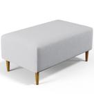 Puff Decorativo Sala de Estar Cléo W01 Pés Palito 90 cm - Lyam Decor