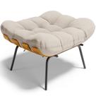 Puff Decorativo Sala de Estar Costela L02 Linho Cru - Lyam Decor Puff Decorativo Sala de Estar Costela L02 Linho Cru - Lyam Decor