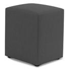 Puff Decorativo Sala de Estar Quadrado 36x47cm Linho Cinza - Abmaza