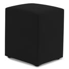 Puff Decorativo Sala de Estar Quadrado 36x47cm Suede Preto - Abmaza