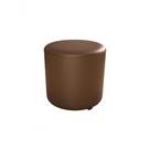Puff Decorativo Sala Descando Copenhage Premium Sintetico Marrom Matrix