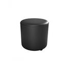 Puff Decorativo Sala Descando Copenhage Premium Sintetico Preto Matrix