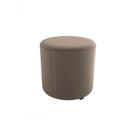 Puff Decorativo Sala Descando Copenhage Premium Veludo Capuccino Matrix