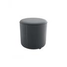 Puff Decorativo Sala Descando Copenhage Premium Veludo Cinza Matrix