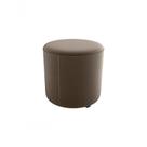 Puff Decorativo Sala Descando Copenhage Premium Veludo Marrom Matrix