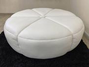 Puff Decorativo Tangerina 1,60x0,45 Branco Alpoim